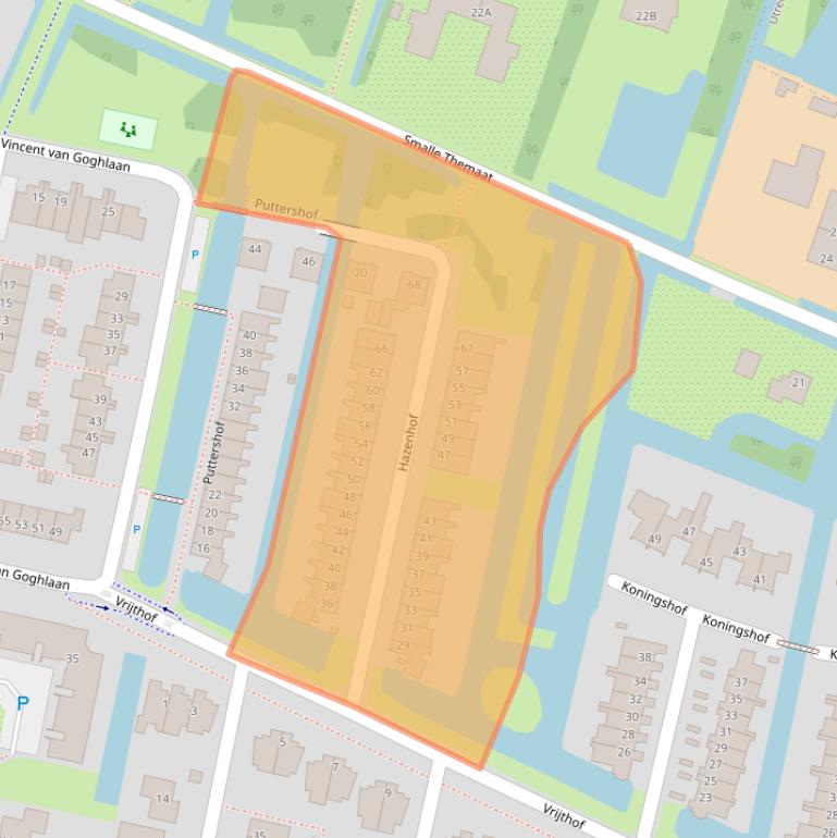 Kaart van postcodegebied 3451LL.