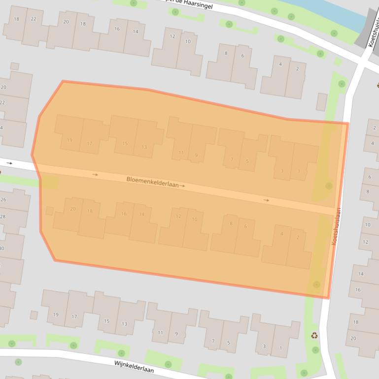 Kaart van postcodegebied 3451MG.