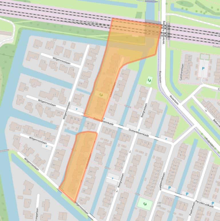 Kaart van postcodegebied 3451PL.