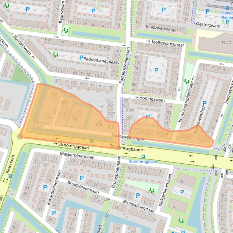 Kaart van postcodegebied 3451PS.