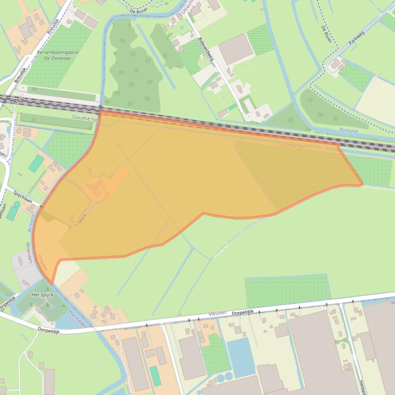 Kaart van postcodegebied 3451RE.