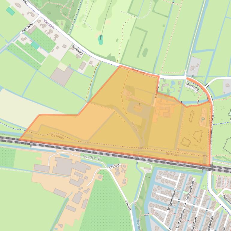 Kaart van postcodegebied 3451RG.