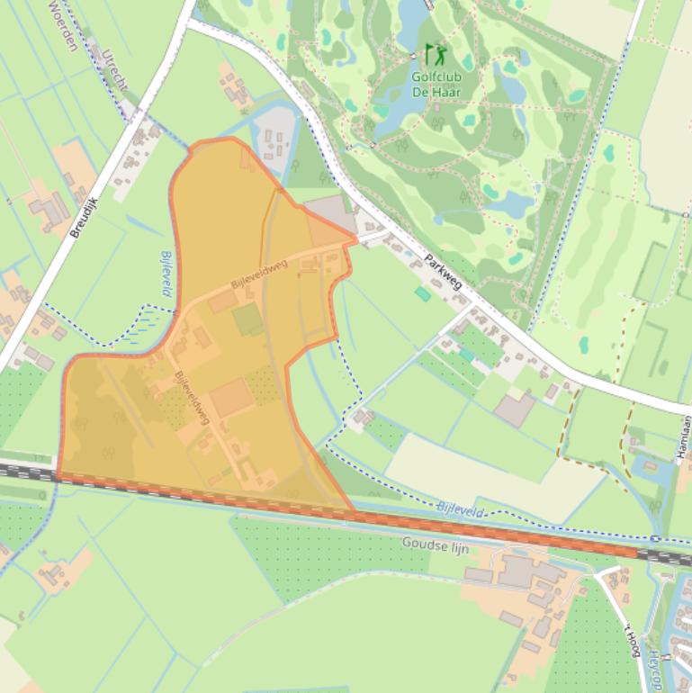 Kaart van postcodegebied 3451RL.