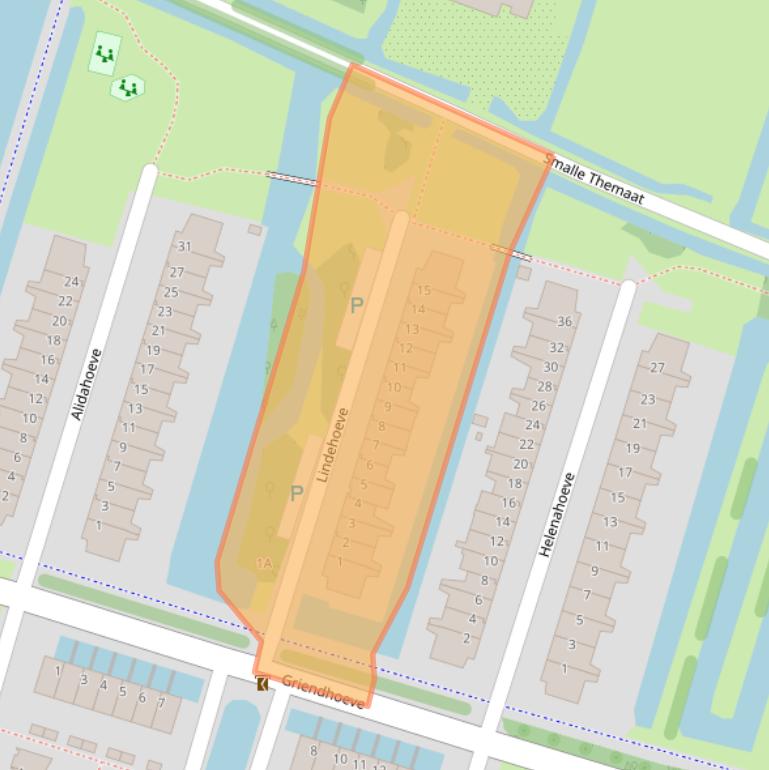 Kaart van postcodegebied 3451TL.