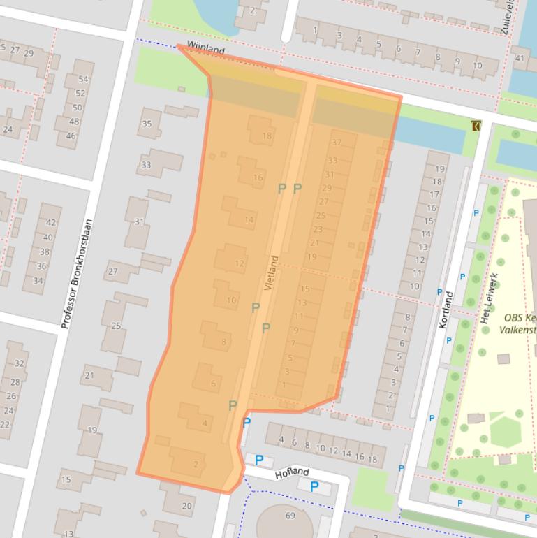 Kaart van postcodegebied 3451VC.