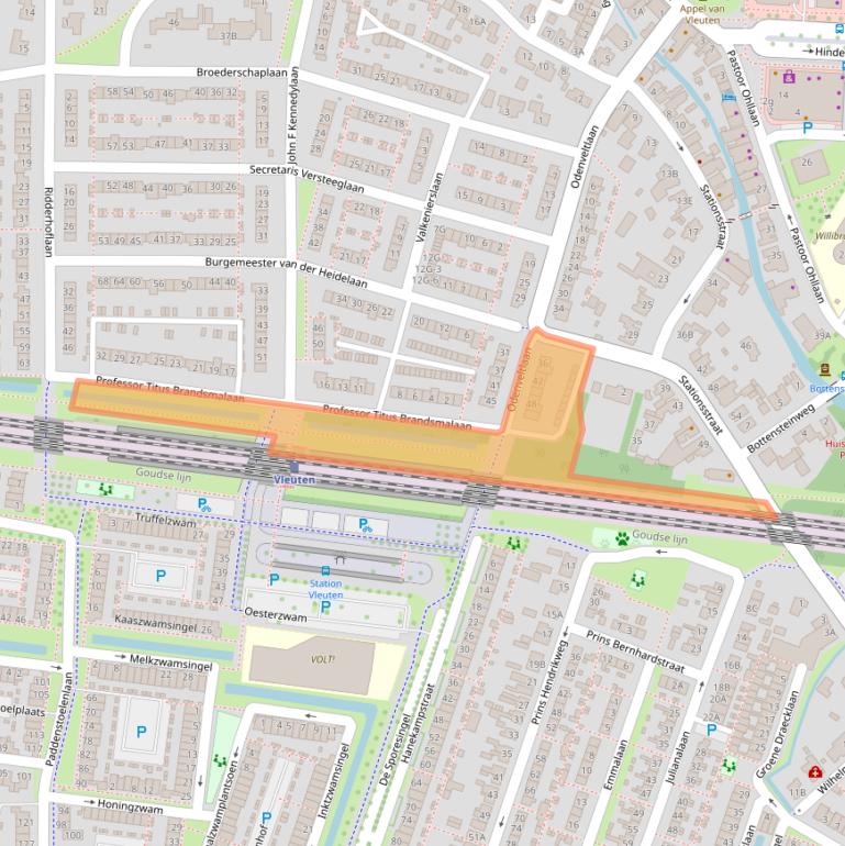 Kaart van postcodegebied 3451ZP.