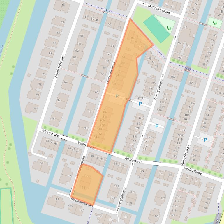 Kaart van postcodegebied 3452AG.