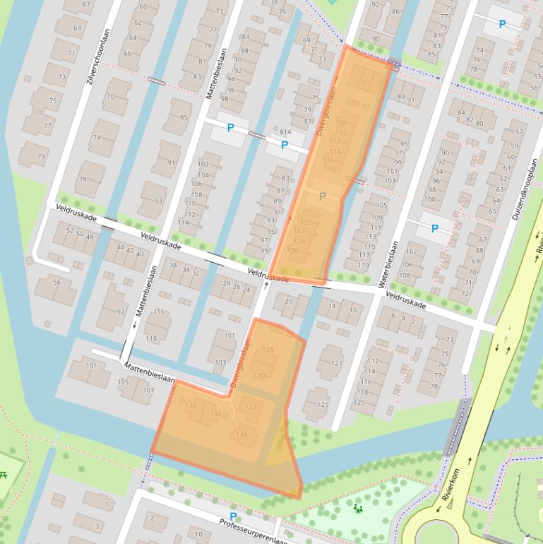 Kaart van postcodegebied 3452AL.