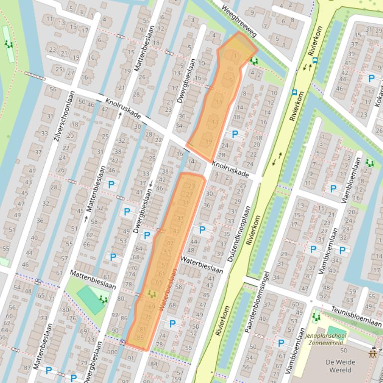 Kaart van postcodegebied 3452AM.