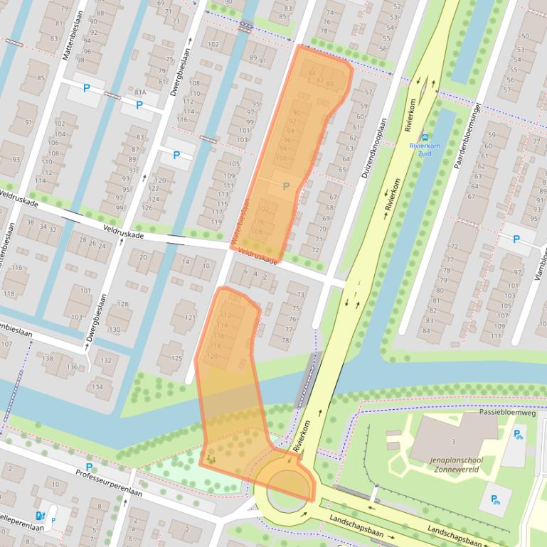 Kaart van postcodegebied 3452AR.