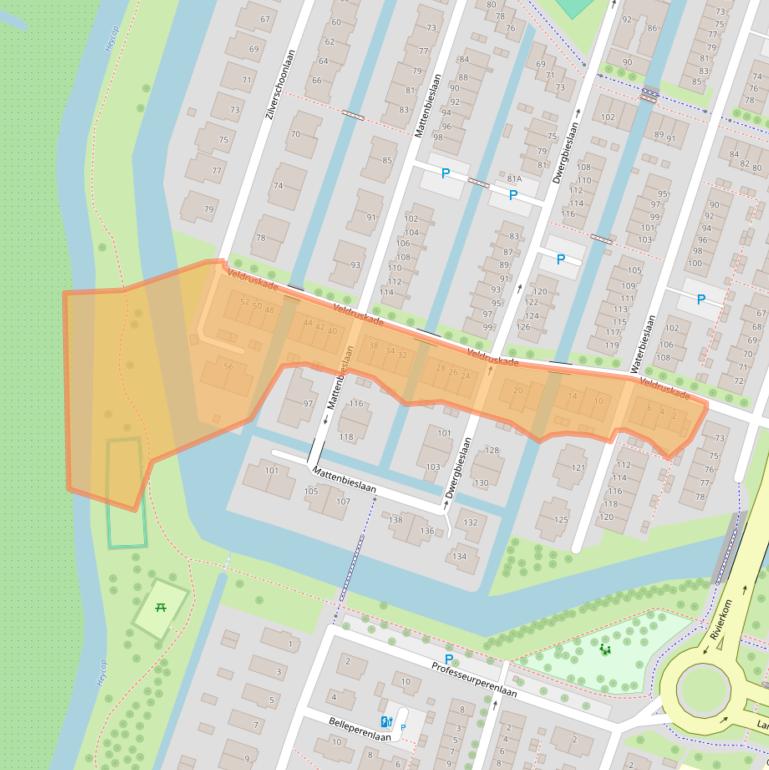 Kaart van postcodegebied 3452AV.
