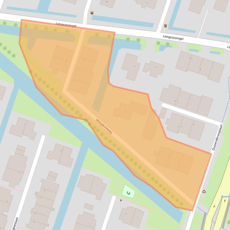 Kaart van postcodegebied 3452AX.