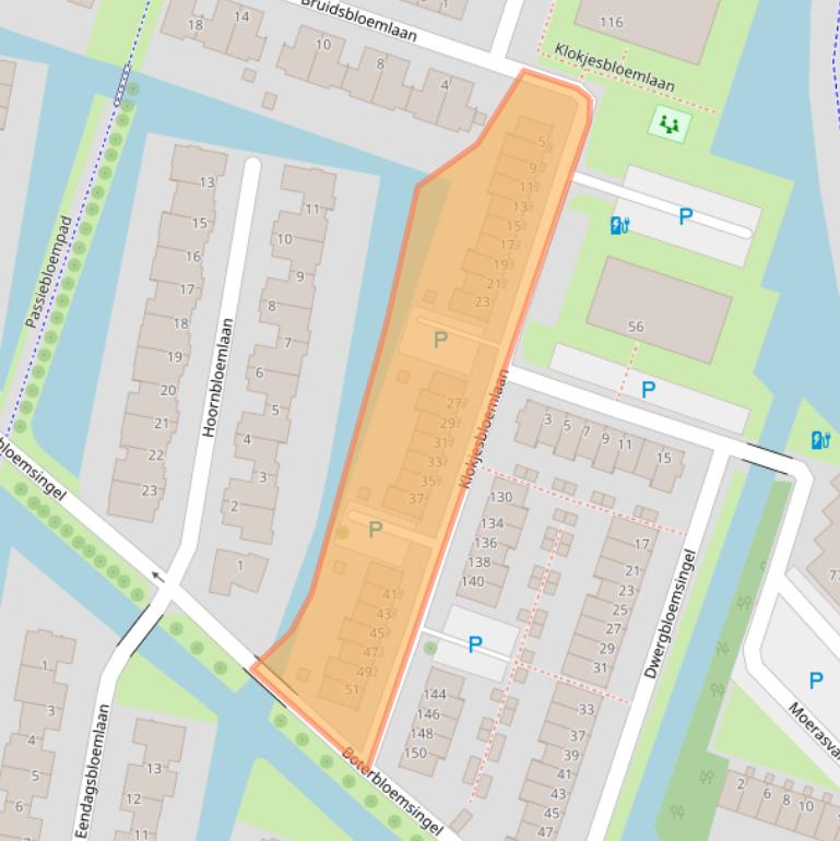 Kaart van postcodegebied 3452BD.