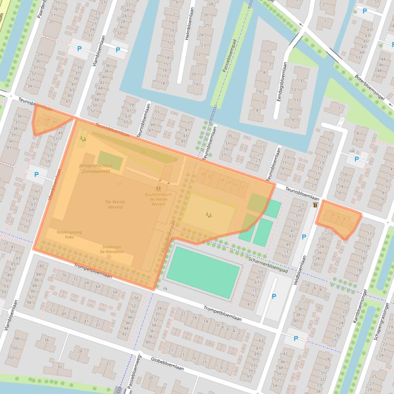Kaart van postcodegebied 3452CB.