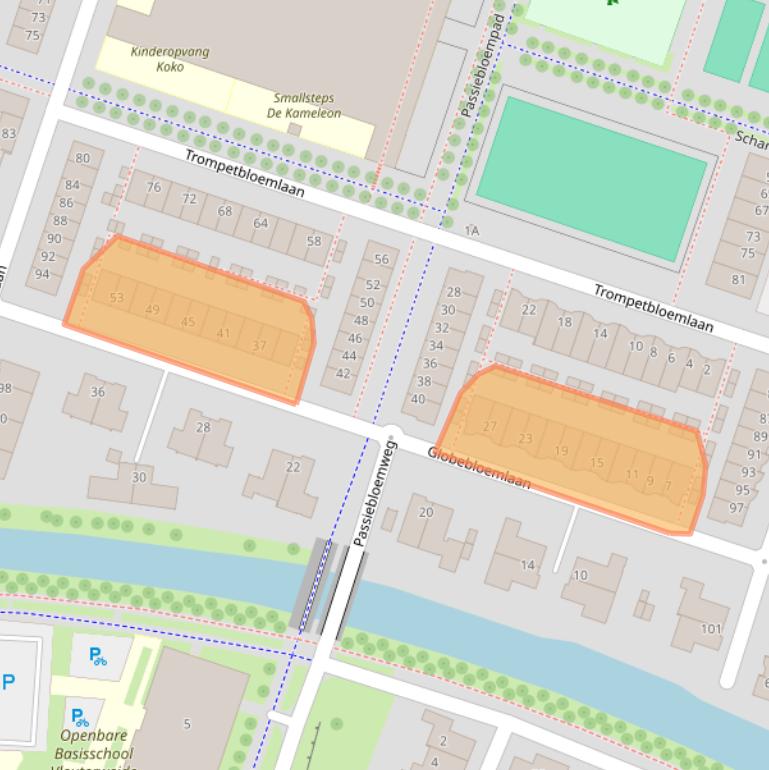 Kaart van postcodegebied 3452CG.
