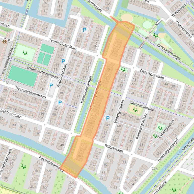 Kaart van postcodegebied 3452CN.