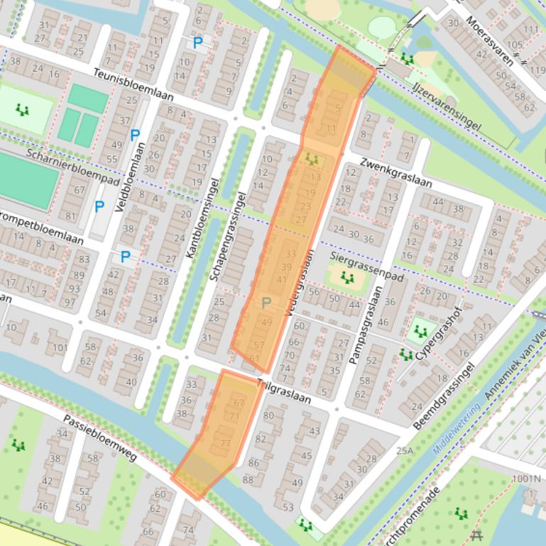 Kaart van postcodegebied 3452CP.