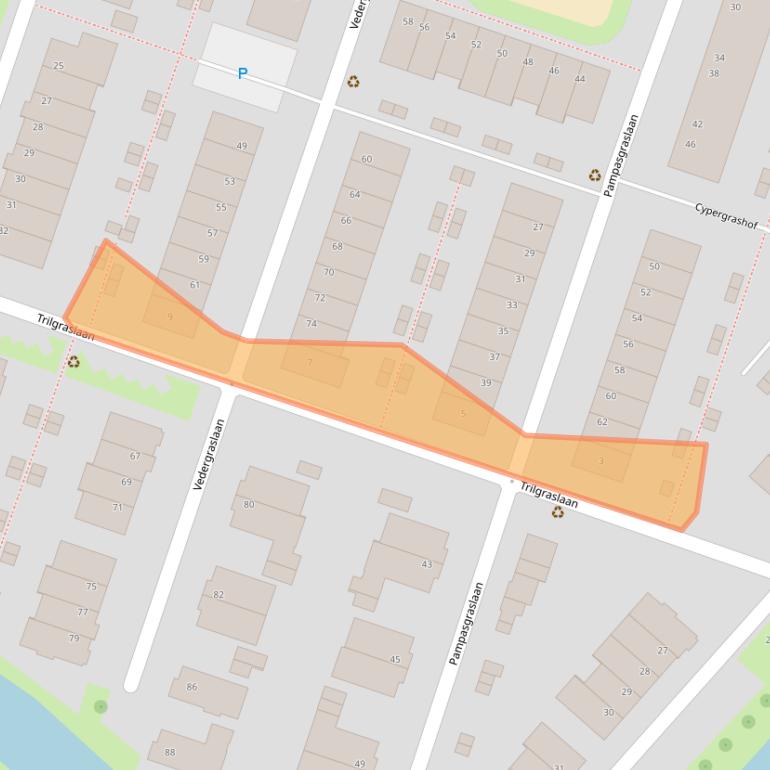 Kaart van postcodegebied 3452CX.