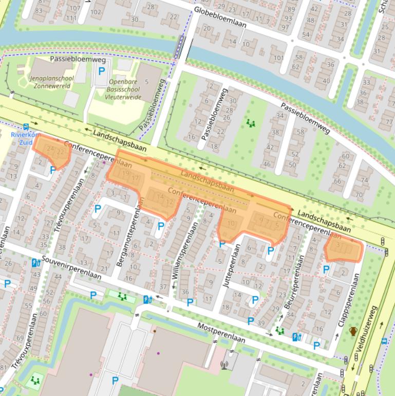 Kaart van postcodegebied 3452DA.