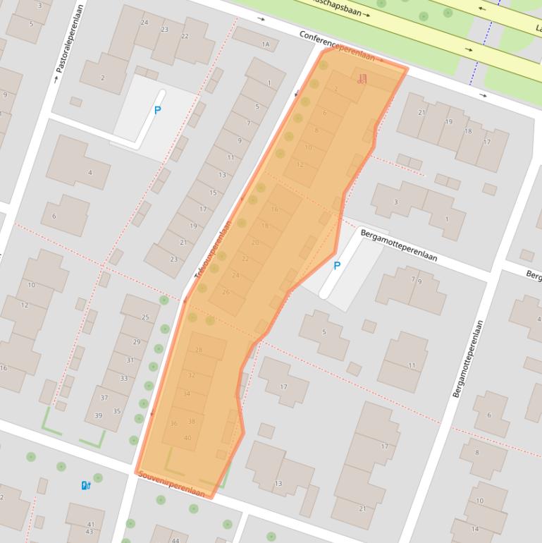 Kaart van postcodegebied 3452DV.