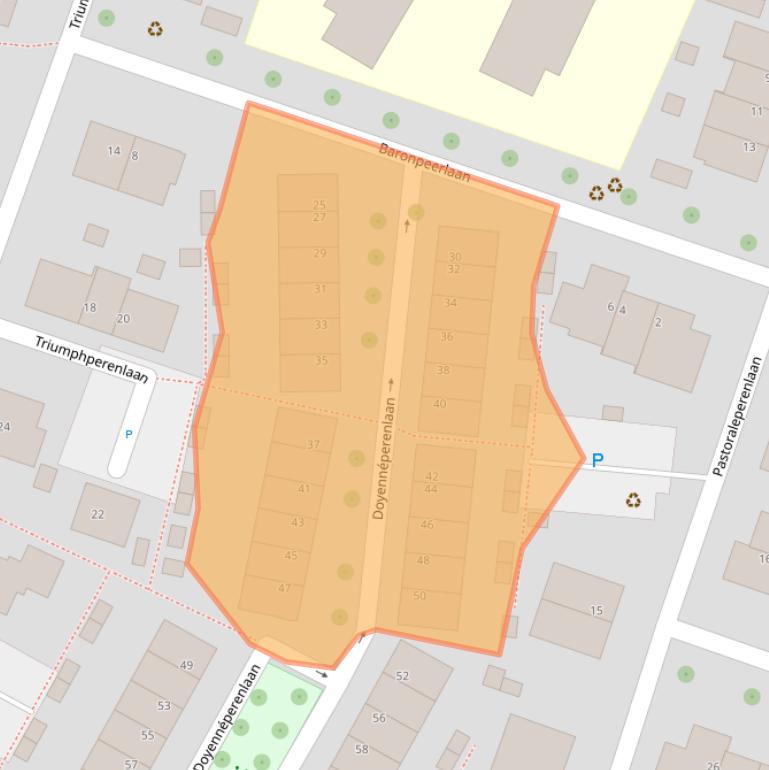 Kaart van postcodegebied 3452ED.