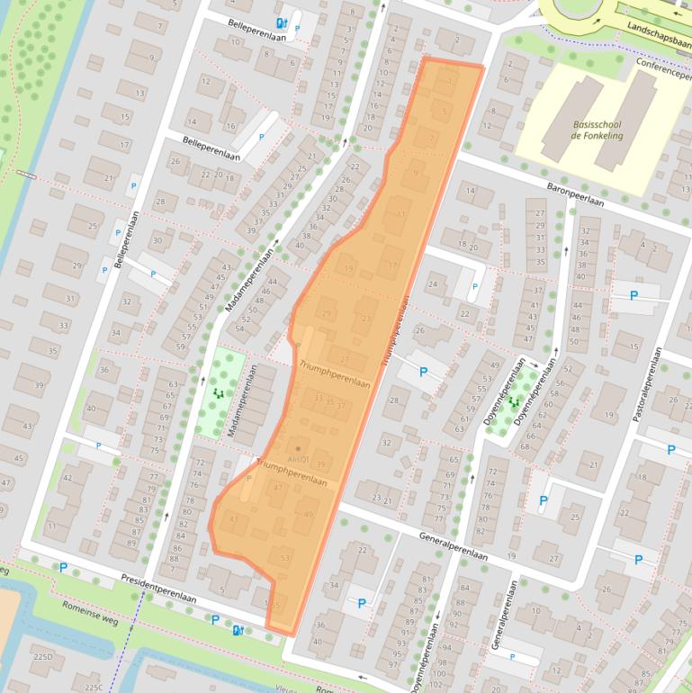 Kaart van postcodegebied 3452EK.