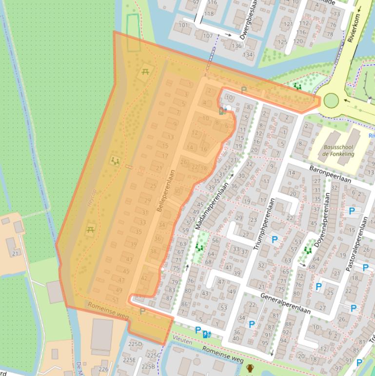 Kaart van postcodegebied 3452EV.