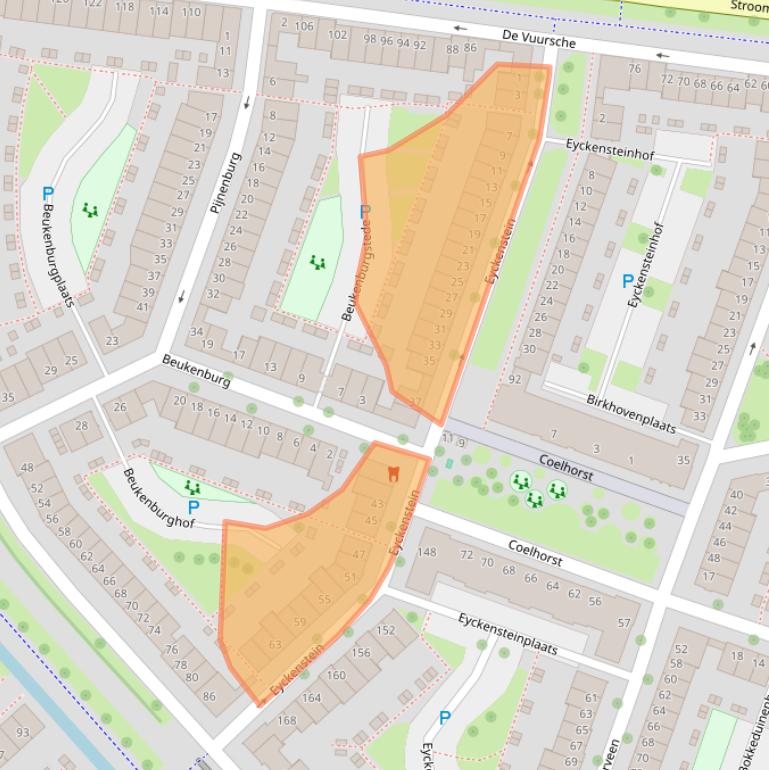 Kaart van postcodegebied 3452JD.