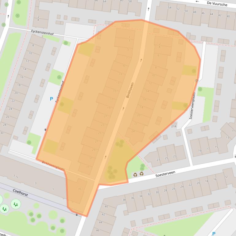 Kaart van postcodegebied 3452JK.