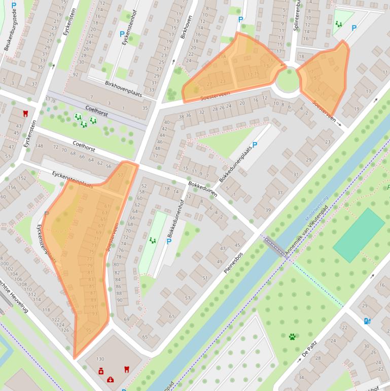 Kaart van postcodegebied 3452JL.