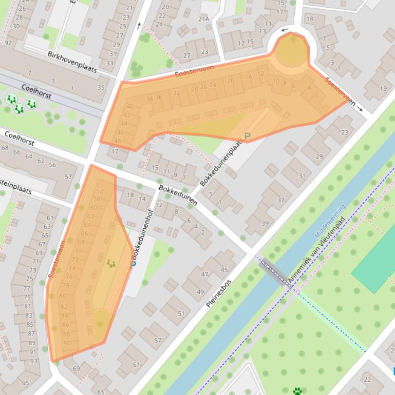 Kaart van postcodegebied 3452JM.