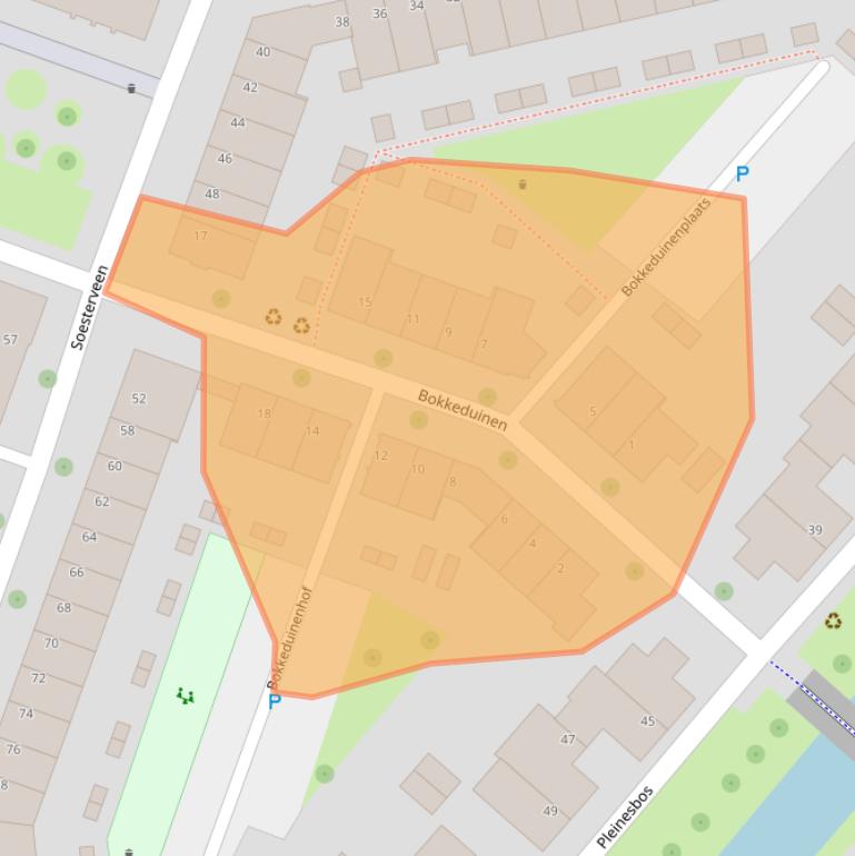 Kaart van postcodegebied 3452JN.