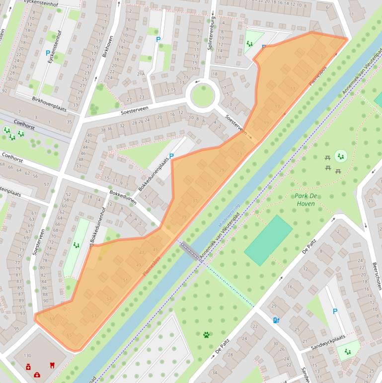 Kaart van postcodegebied 3452JP.