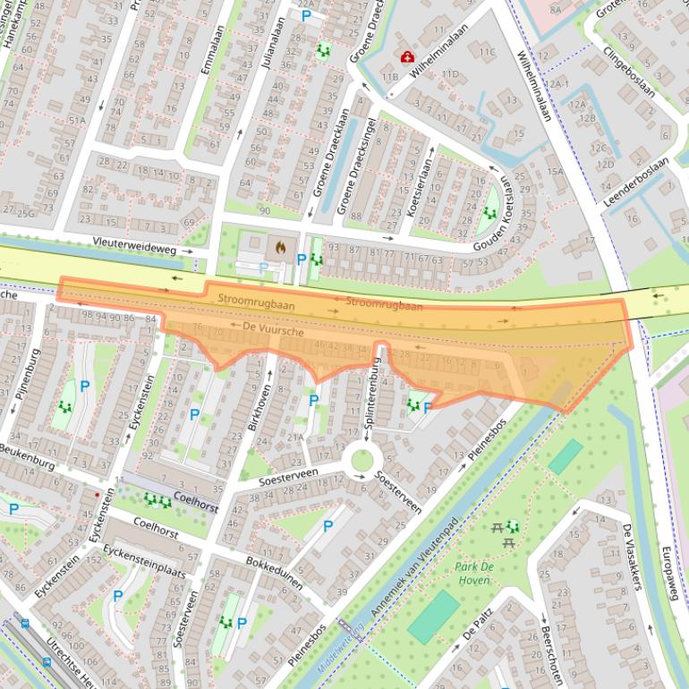 Kaart van postcodegebied 3452JT.