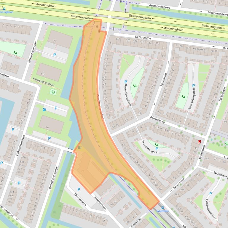 Kaart van postcodegebied 3452KA.