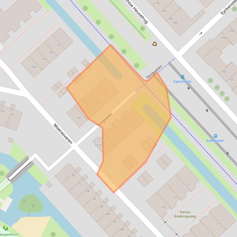 Kaart van postcodegebied 3452KD.