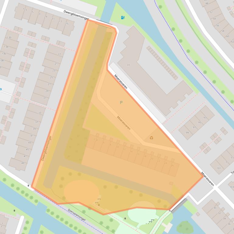 Kaart van postcodegebied 3452KE.