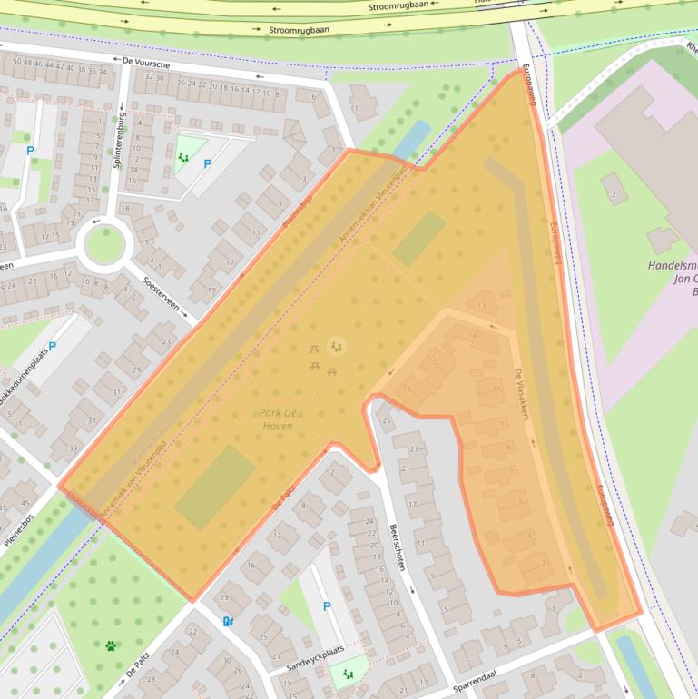Kaart van postcodegebied 3452LA.