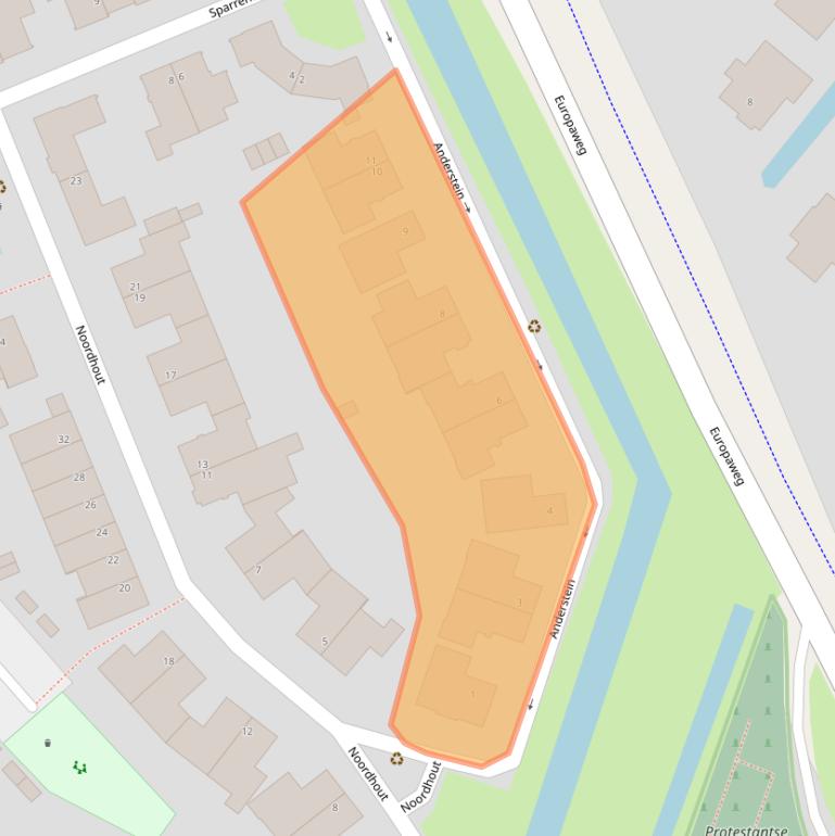 Kaart van postcodegebied 3452LB.