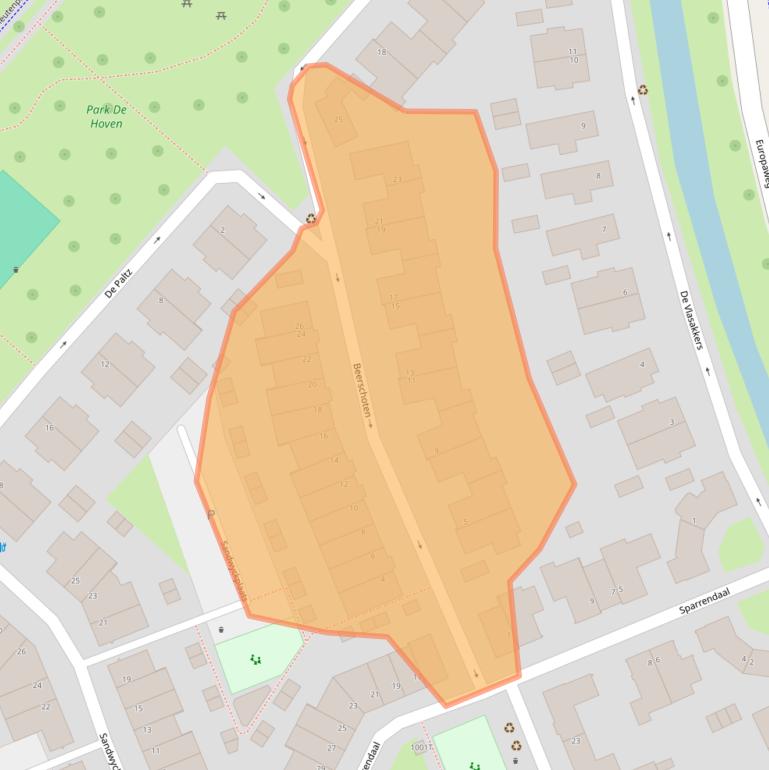 Kaart van postcodegebied 3452LC.
