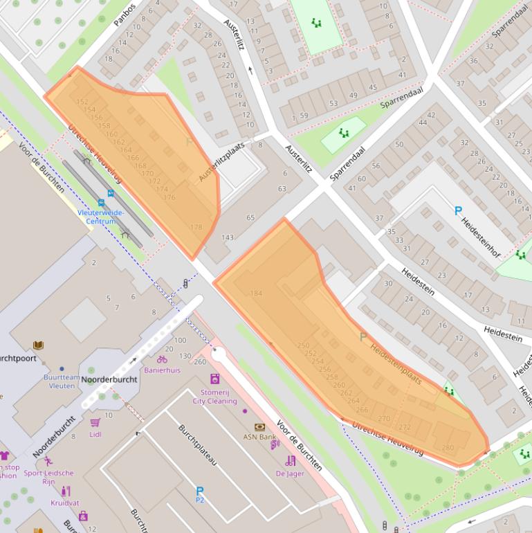 Kaart van postcodegebied 3452LM.