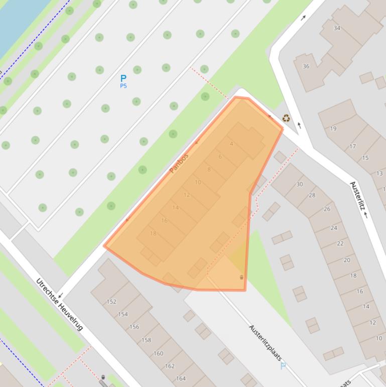 Kaart van postcodegebied 3452LN.