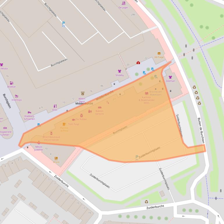 Kaart van postcodegebied 3452MS.