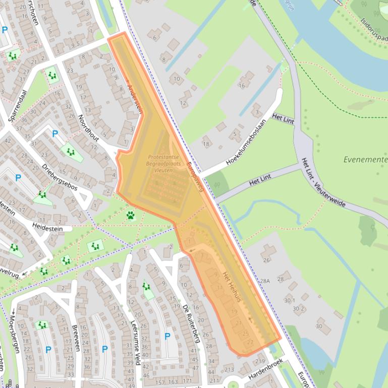 Kaart van postcodegebied 3452NA.