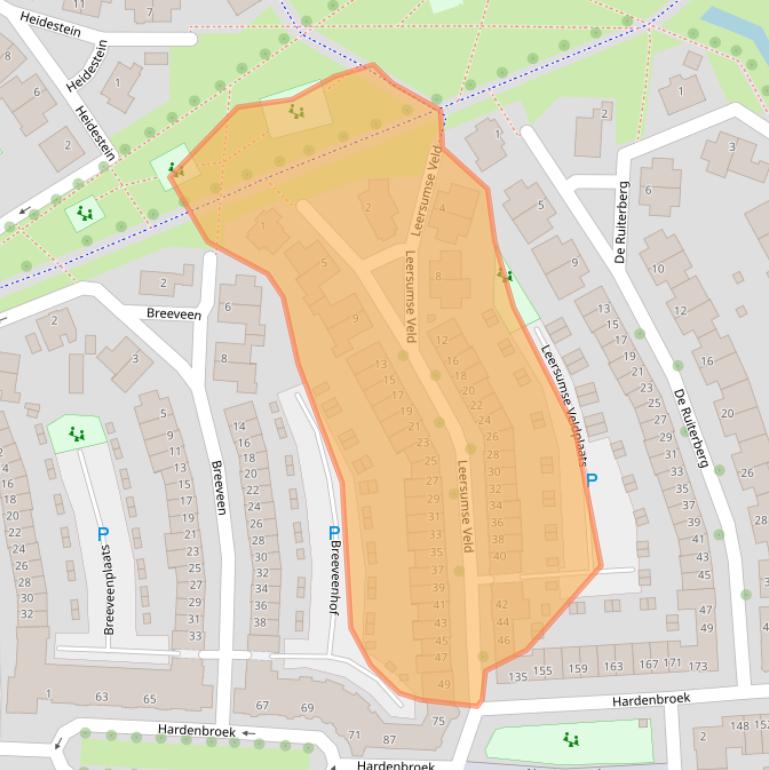 Kaart van postcodegebied 3452NC.