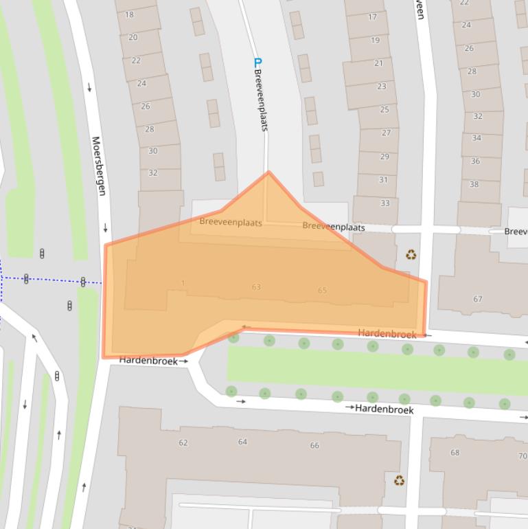 Kaart van postcodegebied 3452NG.