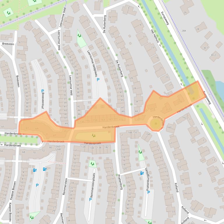 Kaart van postcodegebied 3452NH.