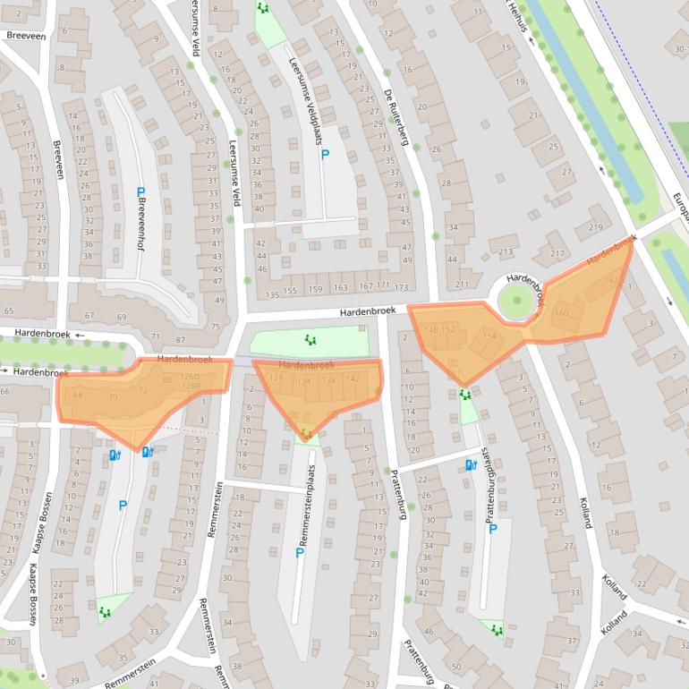 Kaart van postcodegebied 3452NJ.