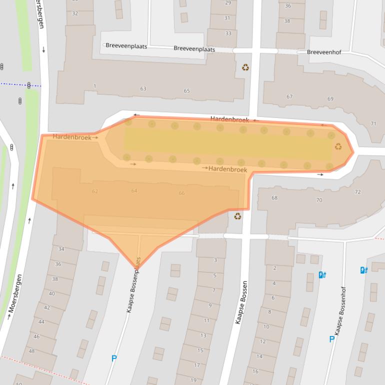 Kaart van postcodegebied 3452NK.