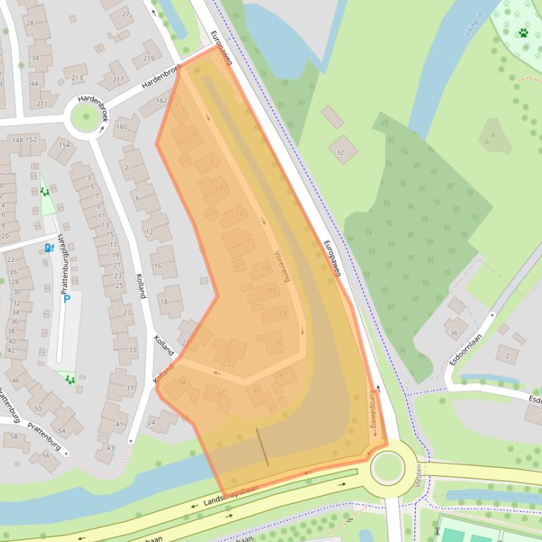 Kaart van postcodegebied 3452NL.